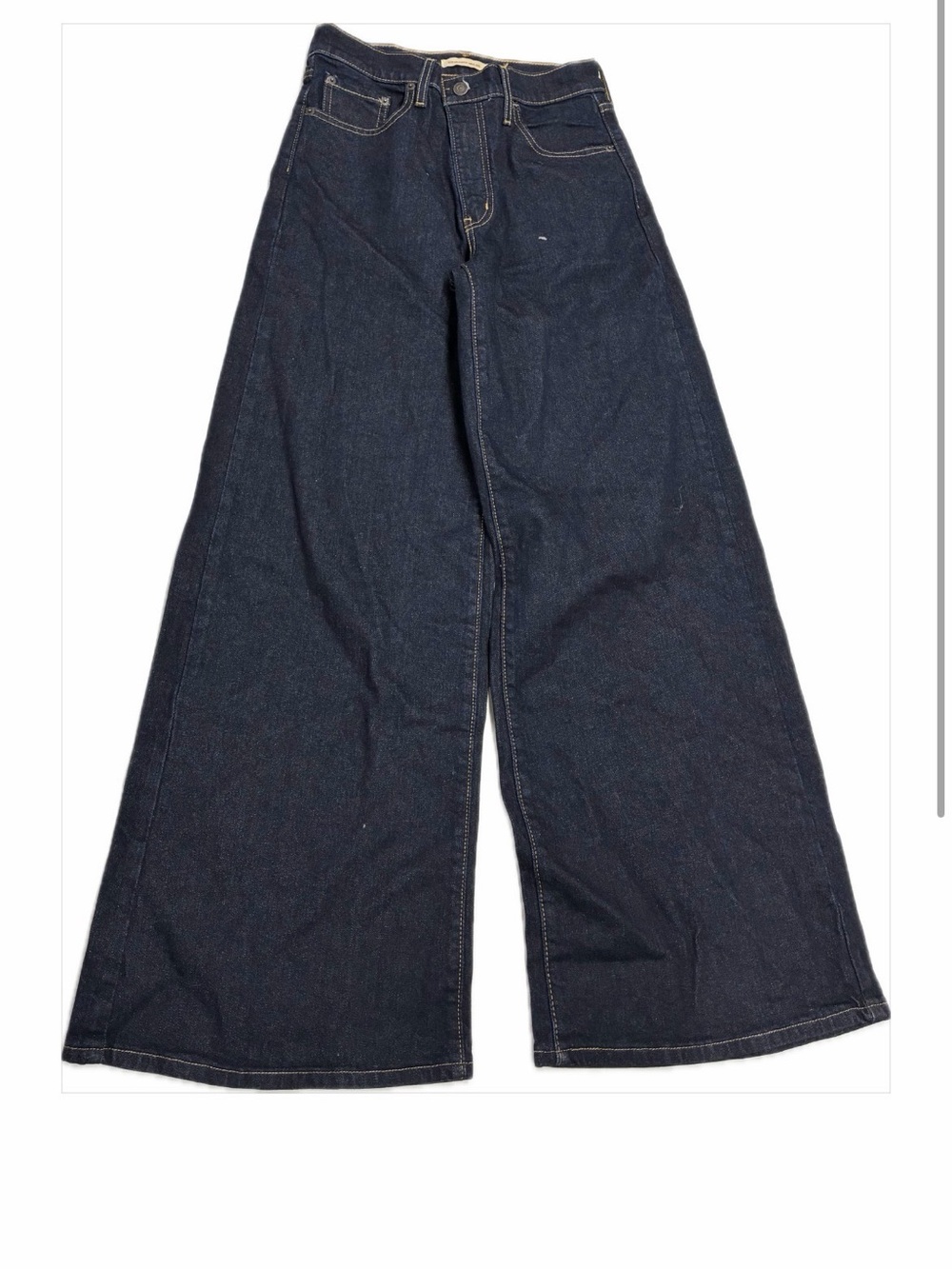 Levi's Dark Indigo Wide Leg Flare Jeans